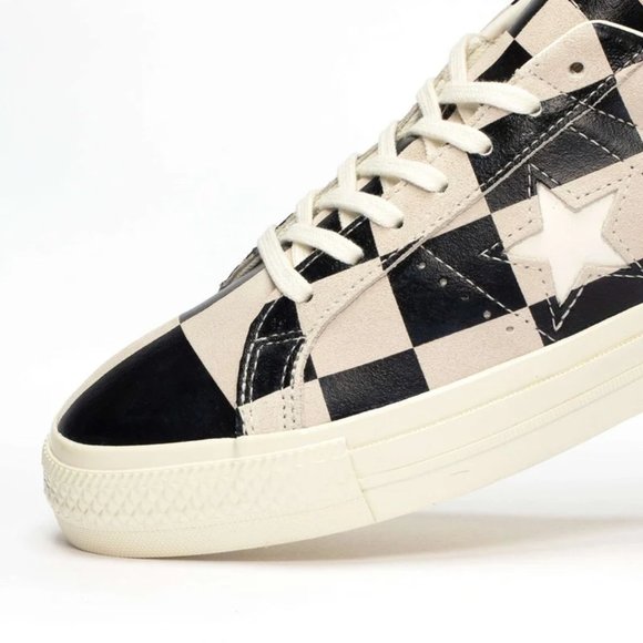 NIB Converse One Star Blocked CxC WHITE/BLACK/WHITE 172352C US Mens 12 - Picture 1 of 9